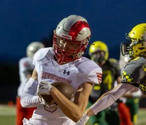 Andrew Campea hauls in the TD pass from Gaffaney